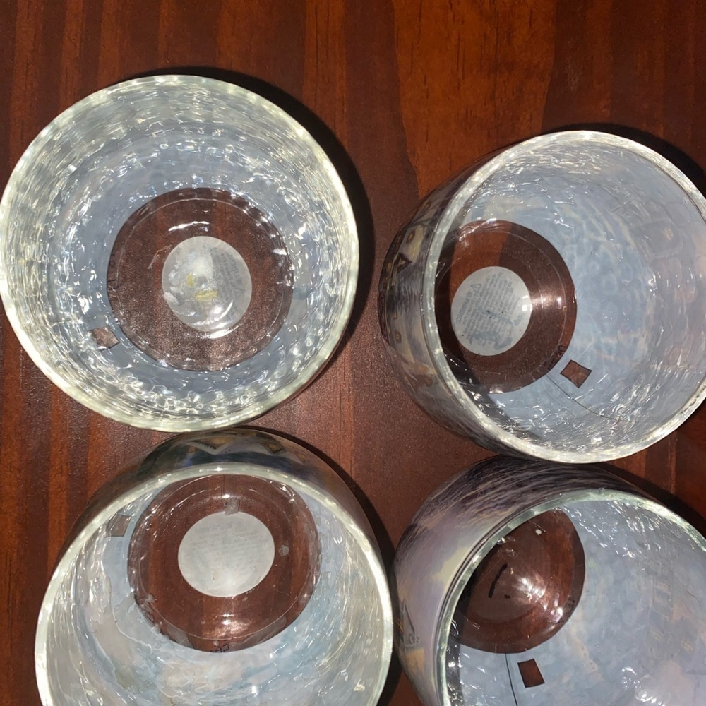 Thomas Kinkade Glade Holiday Village Scene Christmas Votive Candle Holders 4 Set - Picture 8 of 10